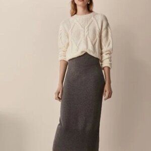 NWT Massimo Dutti Wool Cashmere Blend Maxi Pencil Skirt